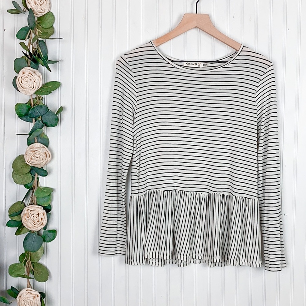 GINGER G Striped Top